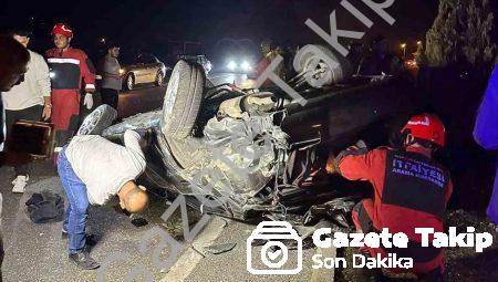 Muğla-Aydın Yolunda Korkutan Kaza: Ters Dönen Araçtan Sağ Çıktı