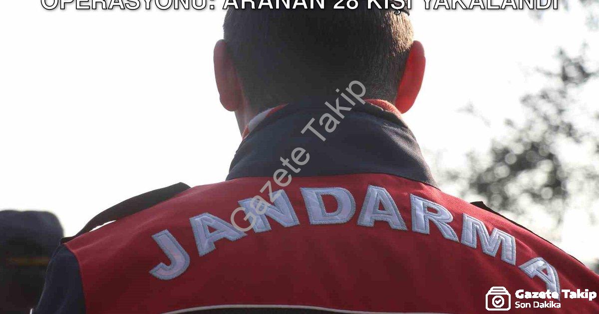 "Aydın'da Jandarmadan Dev Huzur Operasyonu: Aranan 28 Kişi Yakalandı" başlıklı haber için fotorealis