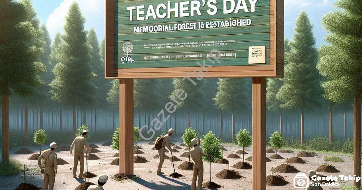 "Çivril’de Öğretmenler Günü’ne Özel Anlamlı Hediye: Hatıra Ormanı Kuruldu" başlıklı haber için fotor