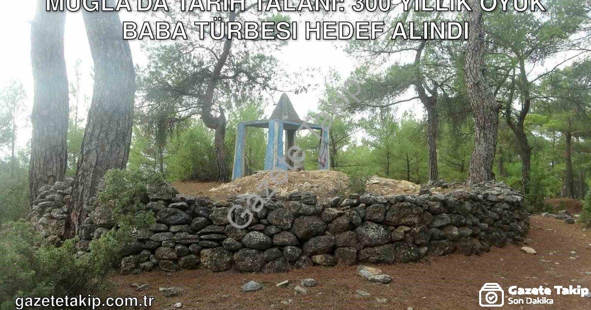 "Muğla'da Tarih Talanı: 300 Yıllık Oyuk Baba Türbesi Hedef Alındı" başlıklı haber için fotorealistik