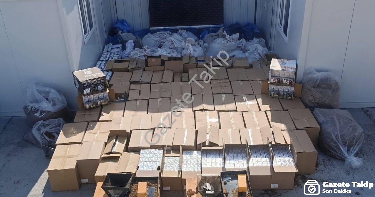 "Aydın ve İzmir'de Kaçakçılık Darbesi: Tonlarca Tütün ve 5 Gözaltı" başlıklı haber için fotorealisti