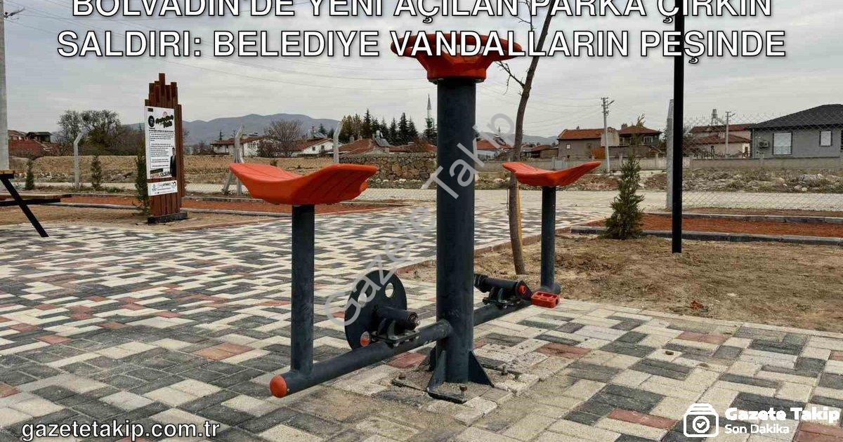 "Bolvadin'de Yeni Açılan Parka Çirkin Saldırı: Belediye Vandalların Peşinde" başlıklı haber için fot