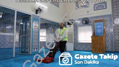 Yunusemre’de İbadethaneler Pırıl Pırıl: Temizlik Seferberliği Sürüyor