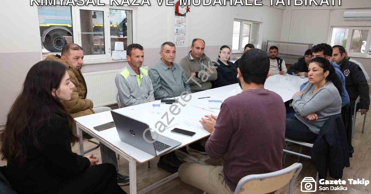 "Denizli OSB Arıtma Tesisi'nde Kritik Kimyasal Kaza ve Müdahale Tatbikatı" başlıklı haber için fotor