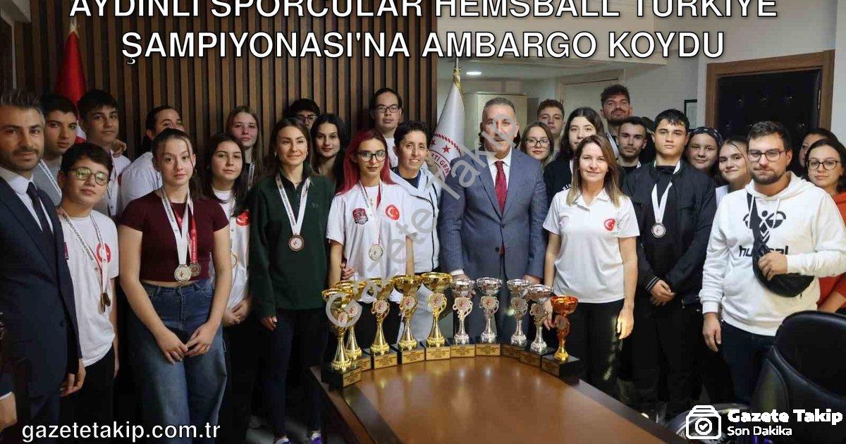 "Aydınlı Sporcular Hemsball Türkiye Şampiyonası'na Ambargo Koydu" başlıklı haber için fotorealistik,