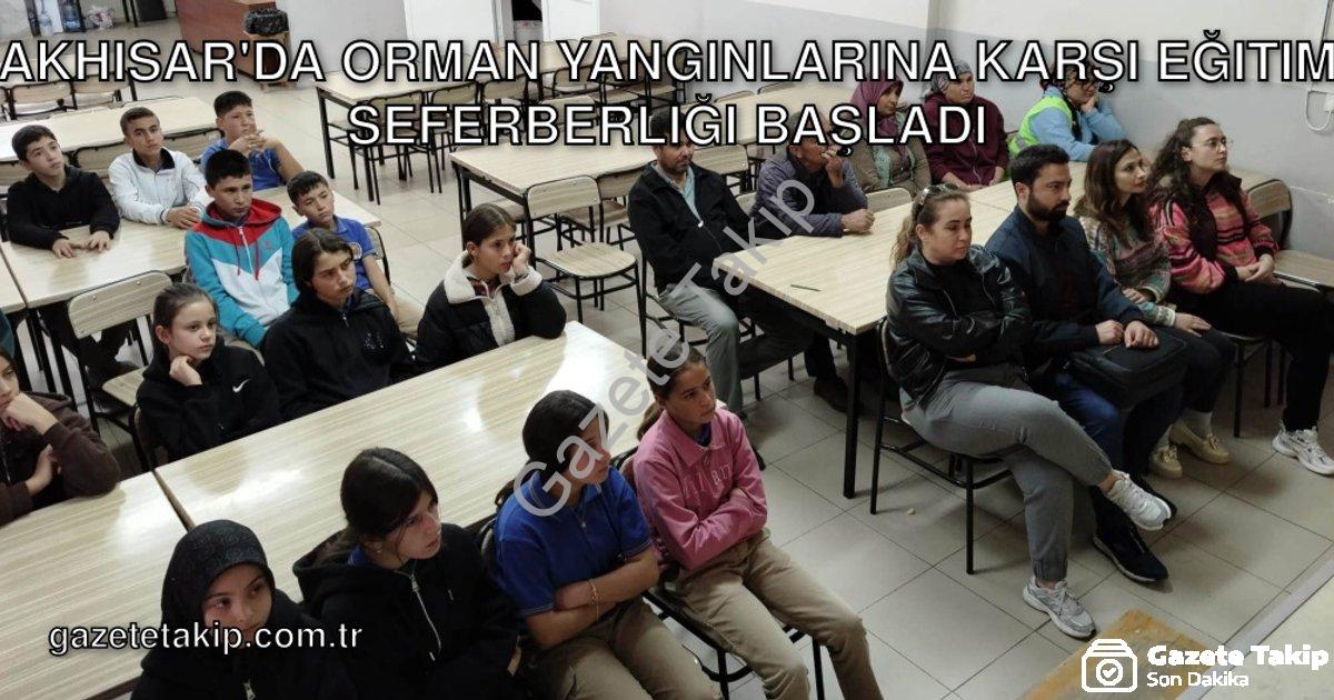 "Akhisar'da Orman Yangınlarına Karşı Eğitim Seferberliği Başladı" başlıklı haber için fotorealistik,