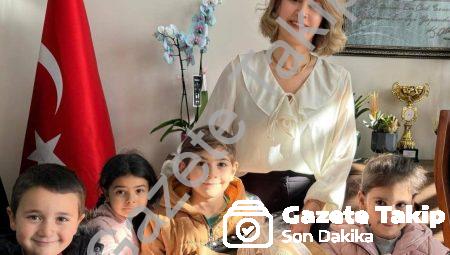 Altıntaş’ta Miniklerden Anlamlı Ziyaret: Müdür Sinan’a Ekmek İkramı