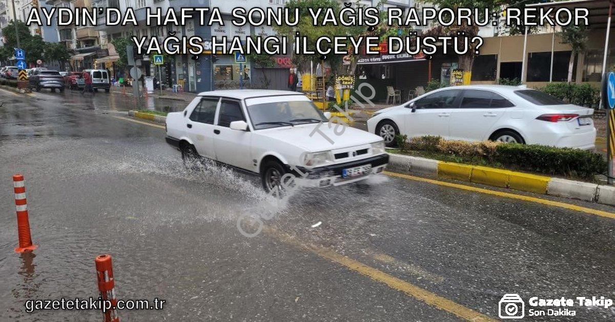 "Aydın’da Hafta Sonu Yağış Raporu: Rekor Yağış Hangi İlçeye Düştü?" başlıklı haber için fotorealisti