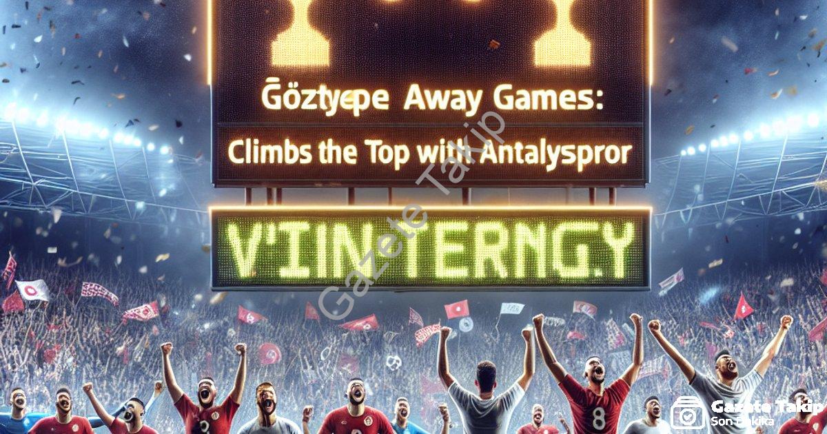 "Göztepe Deplasman Fatihi Oldu: Antalyaspor Galibiyetiyle Zirve Yürüyüşü" başlıklı haber için fotore