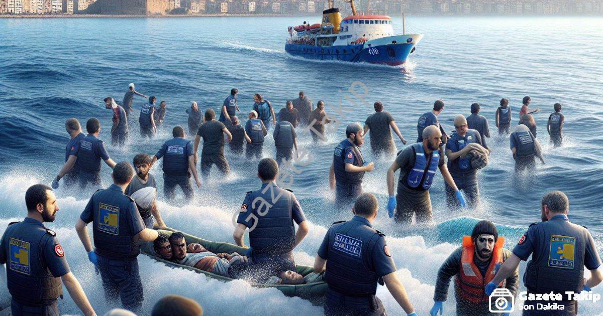 "İzmir Sahillerinde Yoğun Mesai: 120 Düzensiz Göçmen Hakkında İşlem Yapıldı" başlıklı haber için fot