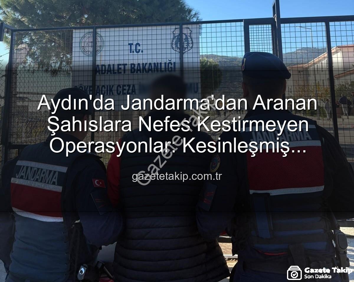 aranan şahıslar - Aydın'da Jandarma'dan Aranan Şahıslara Nefes Kestirmeyen Operasyonlar: Kesinleşmiş Cezalar Yüzünden Hapis Cezaları Başladı